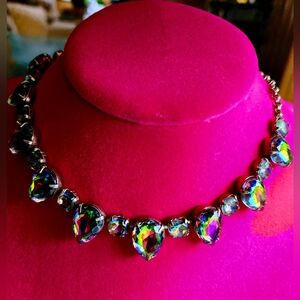 VINTAGE WATERMELON CRYSTAL NECKLACE